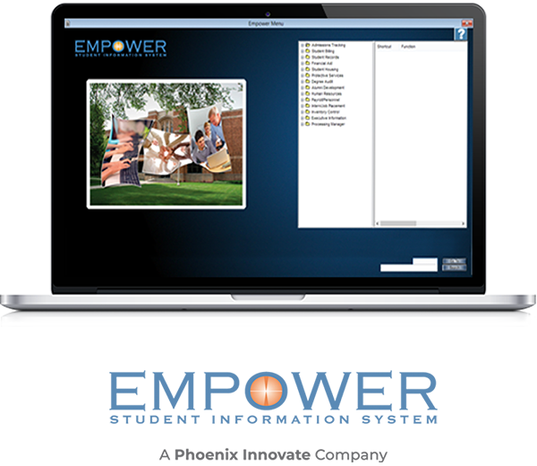 laptop showing empower app
